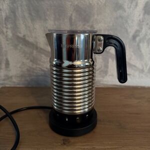 Nespresso Aeroccino 4 Milk Frother Chrome Silver Electric Hot Cold Foam Maker